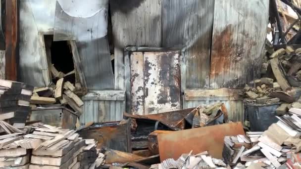 Chernihiv Ukraine 2022 War Ukraine Shopping Center Destroyed Russian Military — Stock video
