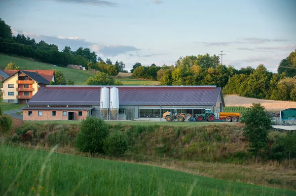 Granja Vacas Pueblo Bavaria — Foto de Stock