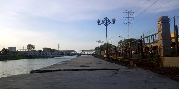 Vista Ciudad Del Parque Por Mañana — Foto de Stock