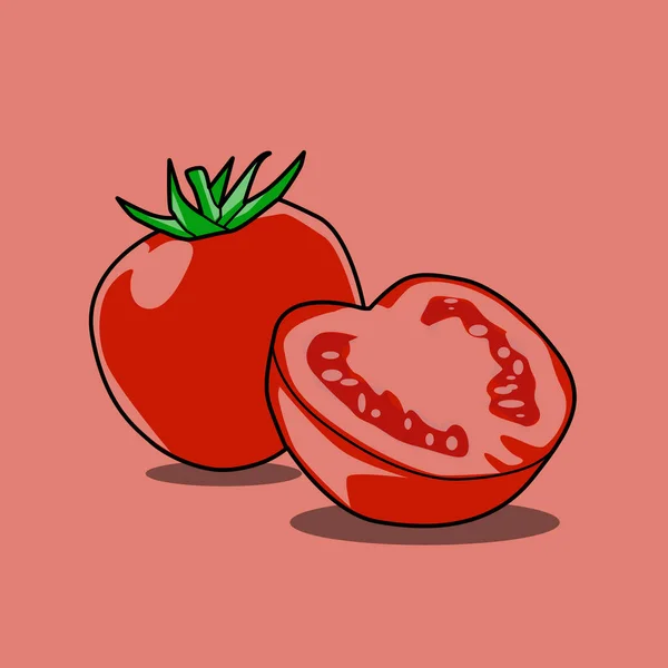 Illustration Tomates Rouges Fraîches — Photo