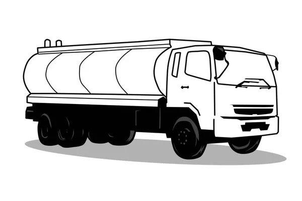 Ilustração Caminhão Água Tanky — Fotografia de Stock