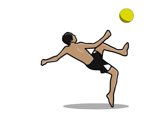 Voleybol oyuncusu silueti. siyah ve beyaz