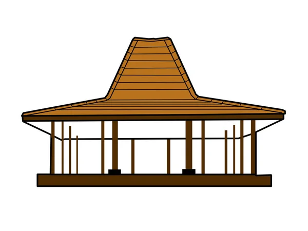 Wooden Building House Hut Icon Illustration Design — Stok fotoğraf