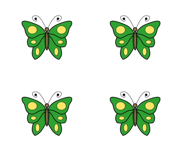 Butterfly Icon Colorful Collection Illustration — Photo