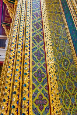 Muhteşem Temple Wat Ratchabophit Sathitmahasimaram, Bangkok. Tayland