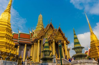 BANGKOK, THAILAND, 15 HAZİRAN 2020: Bangkok Büyük Sarayı