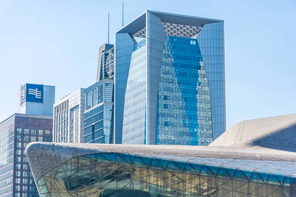 Guangzhou China Noviembre 2019 Rascacielos Modernos Distrito Financiero New Town — Foto de Stock