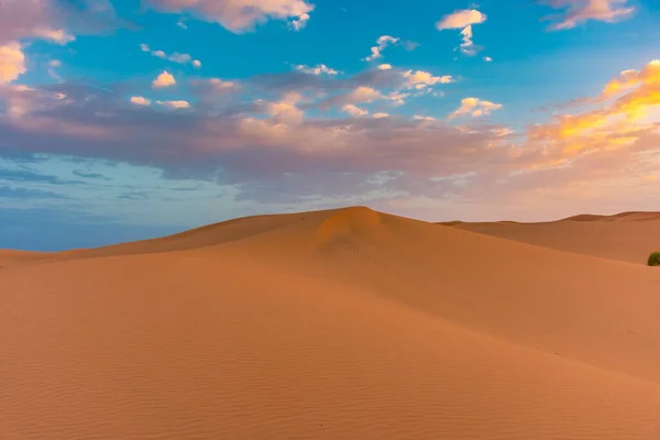 Alba Tra Dune Dell Erg Chebbi Deserto Del Sahara Marocco — Foto Stock