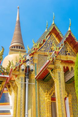 Muhteşem Temple Wat Ratchabophit Sathitmahasimaram, Bangkok. Tayland