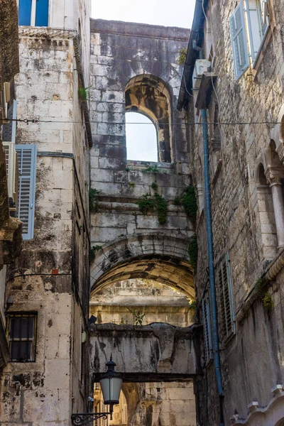 Oude Architectuur Het Historische Centrum Van Split — Stockfoto
