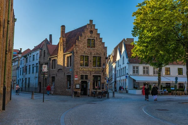 Bruges België Juli 2020 Straat Het Centrum — Stockfoto