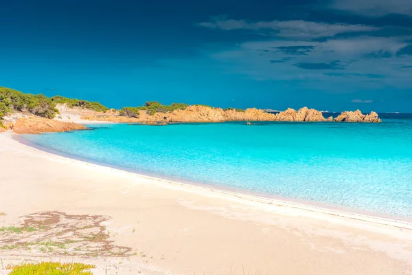 Praia Areia Rosa Incrível Ilha Budelli Arquipélago Maddalena Sardenha Itália — Fotografia de Stock