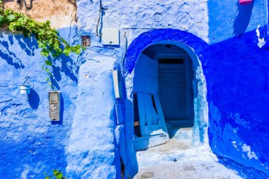 Şef Chaouen 'in mavi sokakları, Fas
