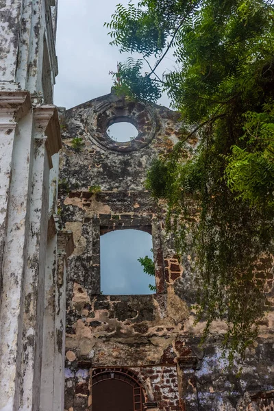 Руїни Церкви Малакці Малайзія — стокове фото