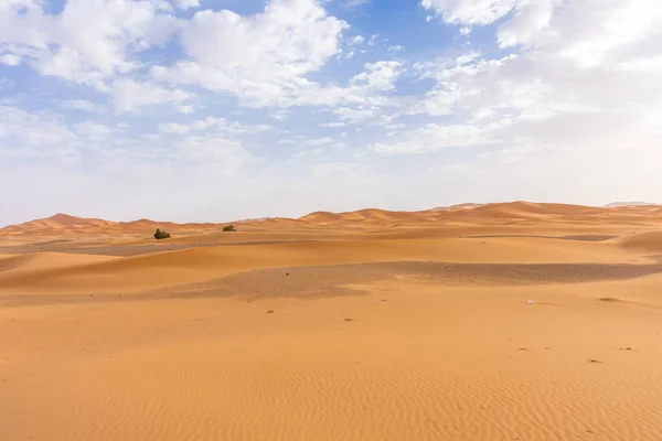 Piękny Krajobraz Sahary Erg Chebbi Merzouga Maroko — Zdjęcie stockowe