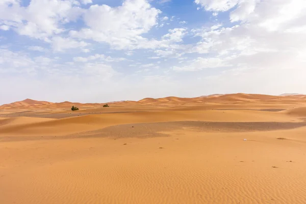 撒哈拉沙漠美丽的风景 Erg Chebbi Merzouga 摩洛哥 — 图库照片