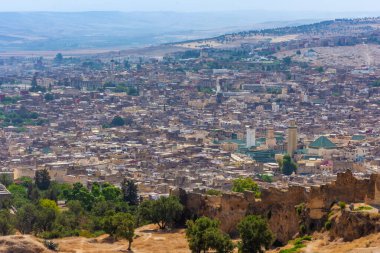 Fas 'ın Fez şehrinin manzarası
