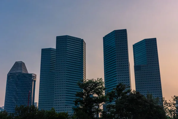 Singapur Octubre 2019 Skyline Del Distrito Moderno — Foto de Stock