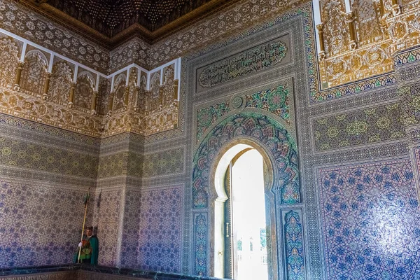 Rabat Marokko August 2018 Innenraum Des Mausoleums Von Hascha Marokko — Stockfoto