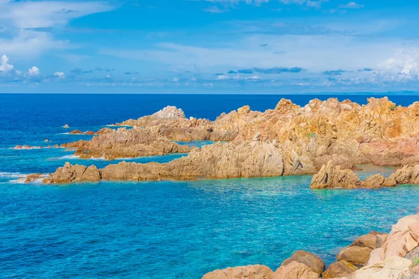 意大利撒丁岛李哥西海滩清澈的海水 — 图库照片