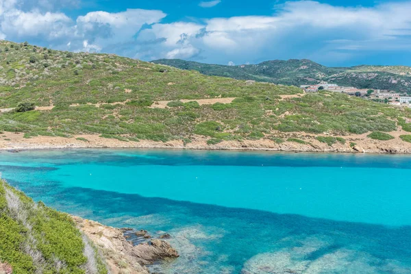 Belle Eau Turquoise Une Baie Île Asinara Sardaigne Italie — Photo