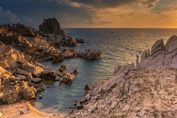 Increíble Puesta Sol Sobre Valle Luna Cerdeña Italia — Foto de Stock