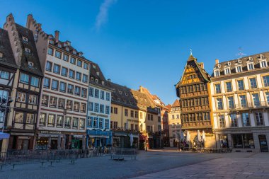 STRASBOURG, FRANCE, 18 Temmuz 2020: Strasbourg Meydanı