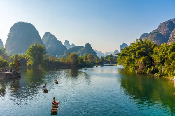 Yangshuo China December 2019 Landscape River Yangshuo China — Stock Photo, Image