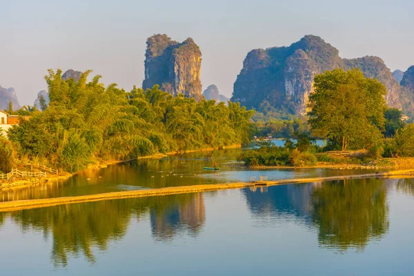 Landscape River Yangshuo China — Stock Photo, Image