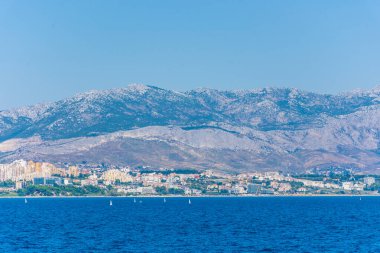 Hırvatistan 'ın denizden ayrılış manzarası