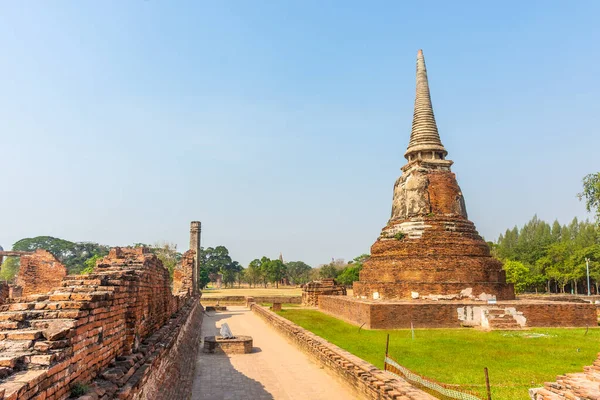 Antike Ruinen Des Tempels Von Ayutthaya Thailand — Stockfoto
