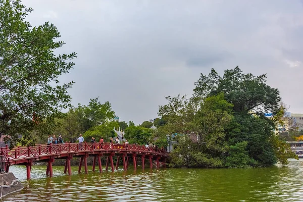 Hanoi Etnam Hazi Ran 2020 Hoan Kiem Gölü Geri Dönen — Stok fotoğraf