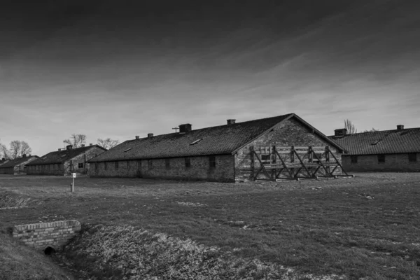 Auschwitz Birkenau Polen Januar 2022 Baracke Des Nazi Vernichtungslagers Auschwitz — Stockfoto