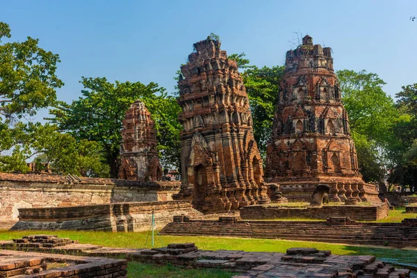 Ruinen Der Tempel Von Ayutthaya Thailand — Stockfoto