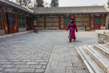 Pekin, Çin 'deki Yaz Sarayı' nın güzel manzarası.