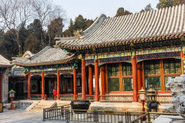 Pekin, Çin 'deki Yaz Sarayı' nın güzel manzarası.