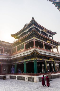 Pekin, Çin 'deki Yaz Sarayı' nın güzel manzarası.