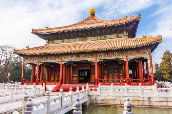 Ορόσημο Στο Ιστορικό Κέντρο Του Πεκίνου Πρωτεύουσα Της Κίνας — Φωτογραφία Αρχείου