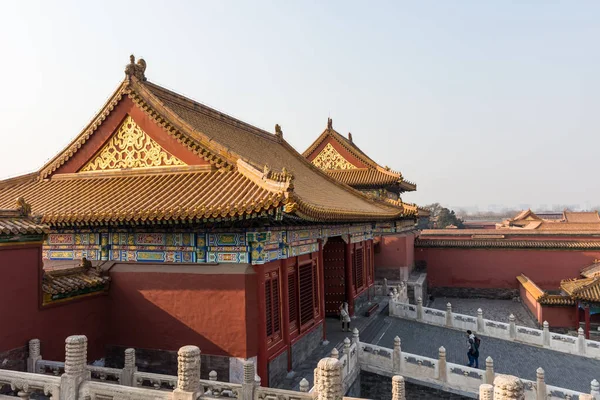 Удивительный Вид Запретный Город Пекин Китай — стоковое фото