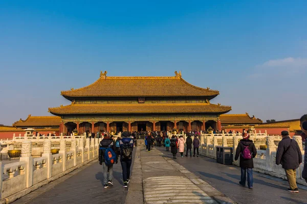 Verbazingwekkend Uitzicht Verboden Stad Beijing China — Stockfoto