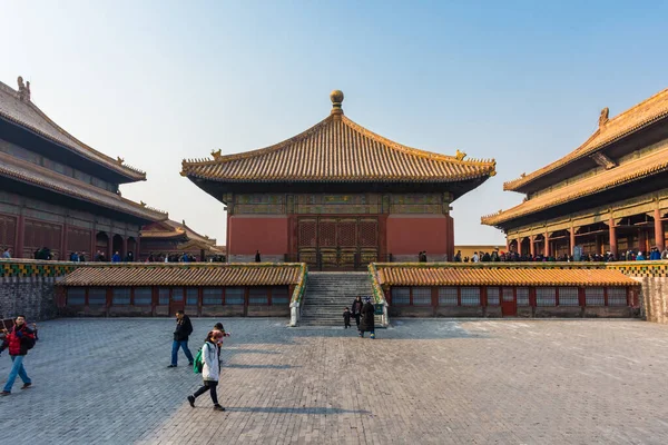 Verbazingwekkend Uitzicht Verboden Stad Beijing China — Stockfoto