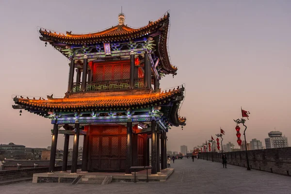 중국의 수도인 시안의 역사적 도시에 놀라운 — 스톡 사진
