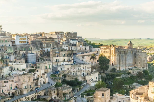 Sassi di Matera, Basilicata, Güney İtalya güzel antik taş şehir