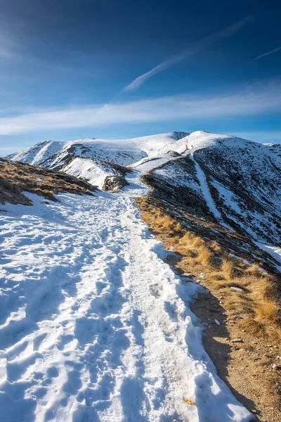 Paisaje Nevado Las Montañas Del Piamonte Alpes Italianos — Foto de Stock