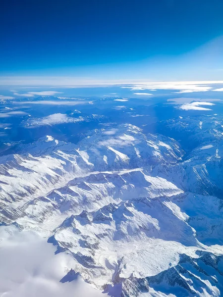 Vista Aerea Delle Alpi Austriache — Foto Stock