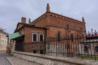 Kazimierz Sinagogu, Krakow, Polonya 'nın eski Yahudi bölgesi.