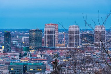 BRATISLAVA, SLOVAKIA, 21 Şubat 2022: Bratislava Modern İş Bölgesi