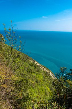 Conero Dağı 'nın manzarası, Marche, İtalya
