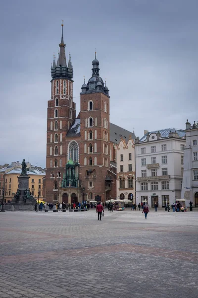 Krakow Poland Hazi Ran 2022 Pazar Meydanı Görünümü — Stok fotoğraf