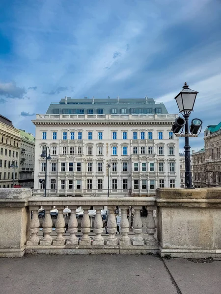 Wien Österreich Februar 2022 Das Historische Hotel Sacher — Stockfoto